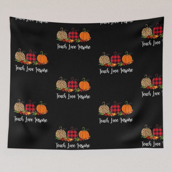 Item preview, Teach Love Inspire Teacher Autumn Fall Pumpkin Leopard designed and sold by georgebuckart.