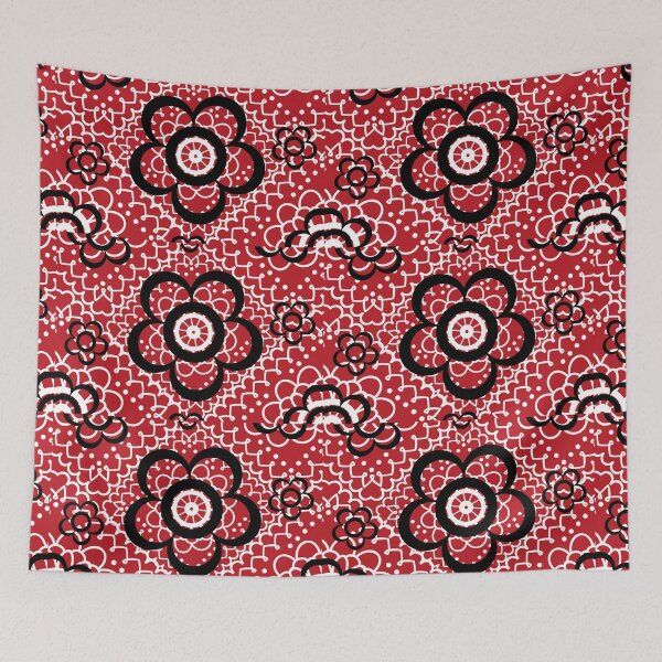 Item preview, Red Flower Bandana designed and sold by Tracy McCurry.