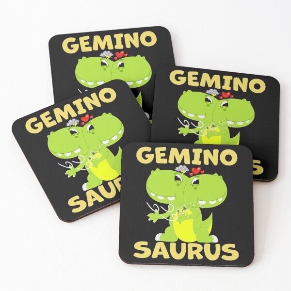 Item preview, Geminosaurus Gemini Zodiac Sign Astrology T-Rex Dinosaur designed and sold by RJ-Art.