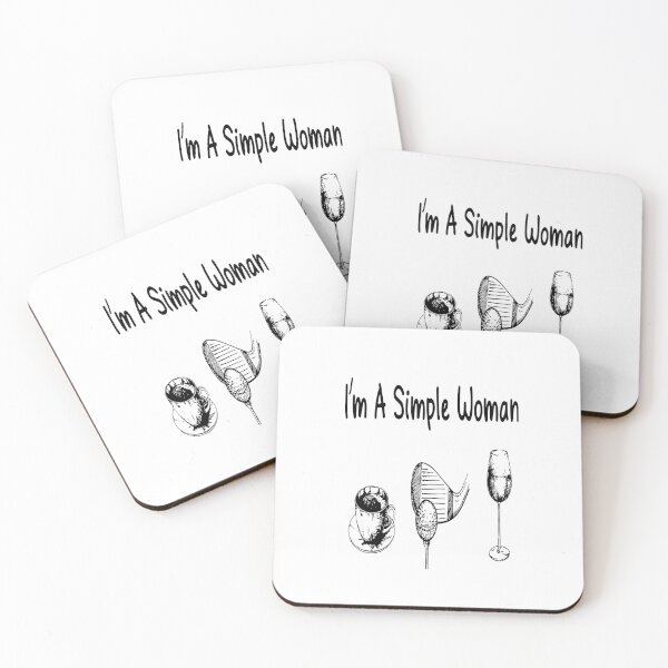 Item preview, I'M A SIMPLE WOMAN COFFEE GOLF AND WINE SHIRT designed and sold by mjamerearieona.