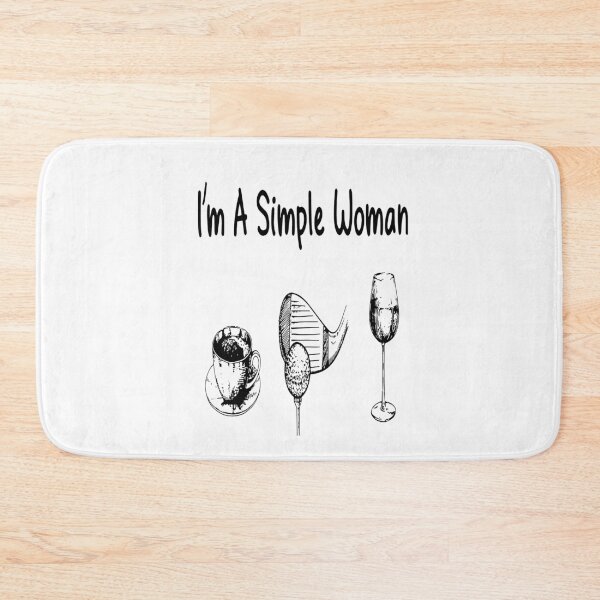 Item preview, I'M A SIMPLE WOMAN COFFEE GOLF AND WINE SHIRT designed and sold by mjamerearieona.
