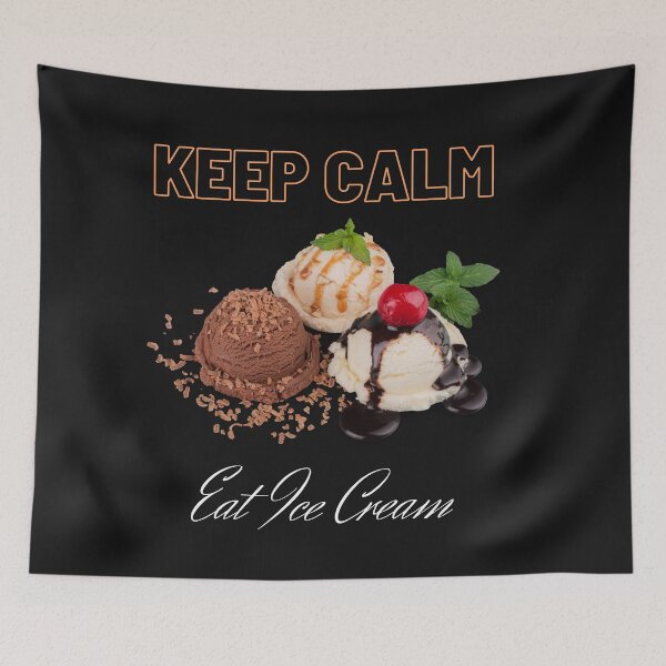 Item preview, Keep Calm and Eat Ice Cream Realistic Cherry designed and sold by UPSTORE-RB.