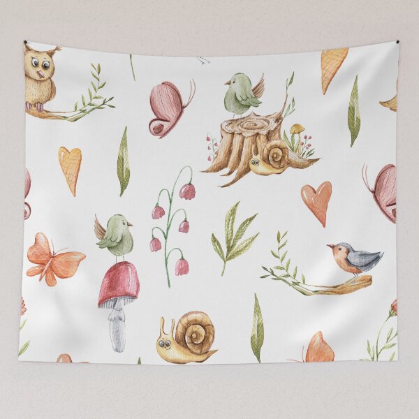 Item preview, Cute Forest Animals Pattern designed and sold by danzoart.