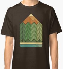 Drawing Mountains Classic T-Shirt