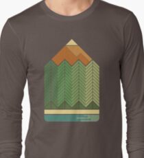 Drawing Mountains Long Sleeve T-Shirt