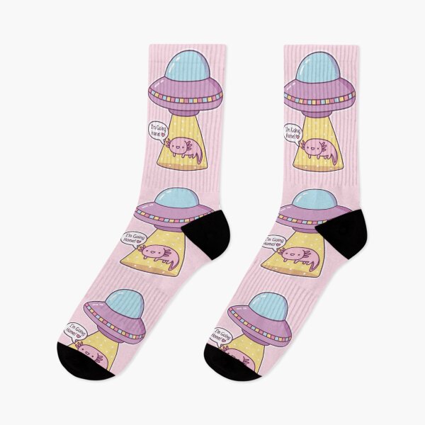 Item preview, Funny UFO Abduction Axolotl Going Home designed and sold by rustydoodle.