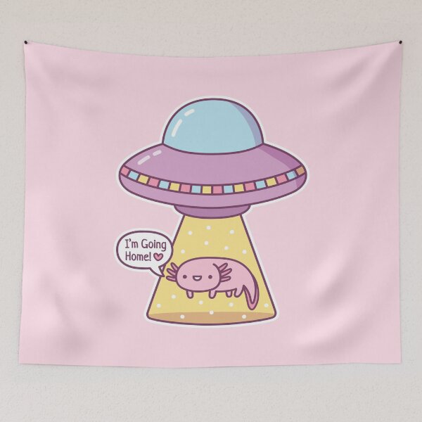 Item preview, Funny UFO Abduction Axolotl Going Home designed and sold by rustydoodle.