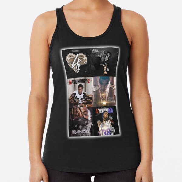 Nba Youngboy 38 Jersey Women Racerback Tank Tops