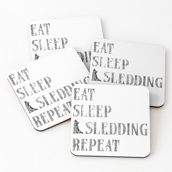 Item preview, eat sleep dog sledding repeat designed and sold by au2515.