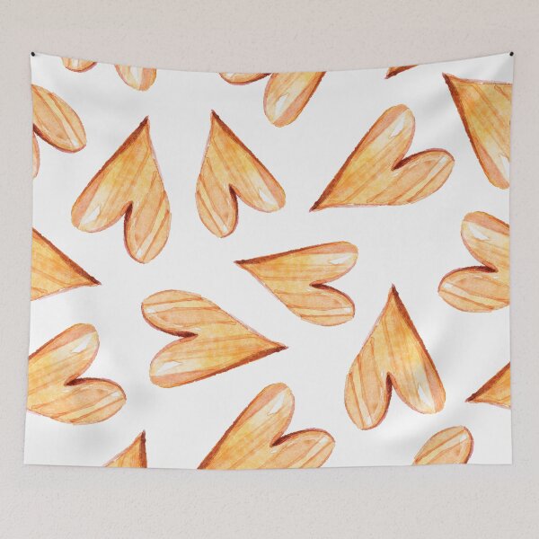Item preview, Cute Wood Hearts Autumn Forest Pattern designed and sold by danzoart.