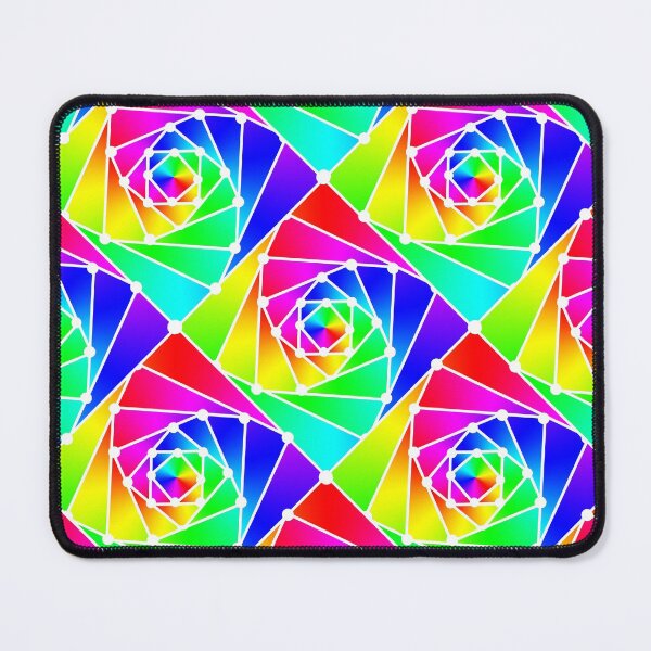 Item preview, Rainbow Helix prime spriral seamless pattern designed and sold by Michael Pulley.