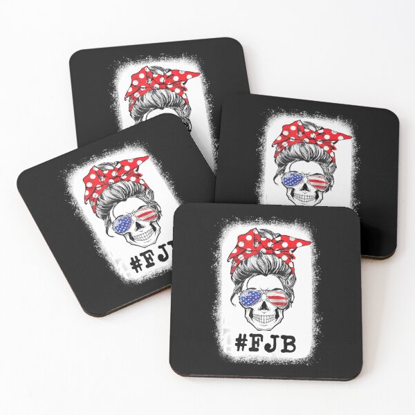 Item preview, Messy Bun Bleached Skull Pro US Flag Hashtag F J B FJB FJB  designed and sold by TayKitchel.