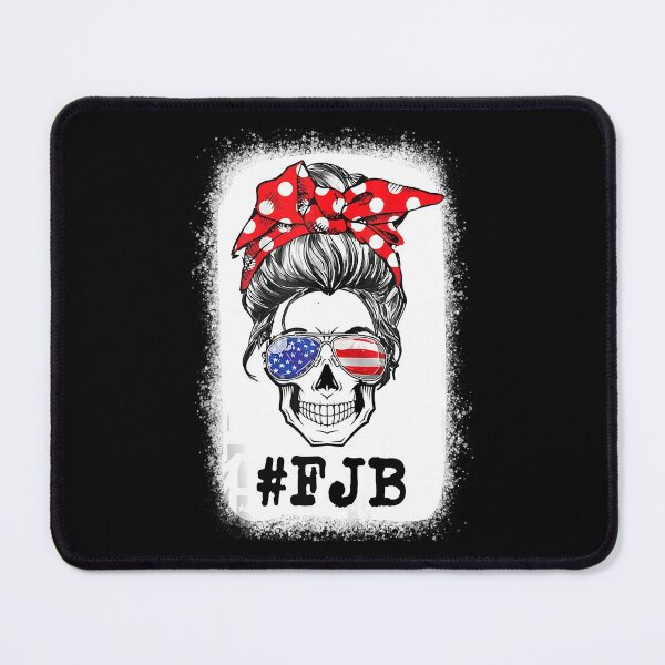 Item preview, Messy Bun Bleached Skull Pro US Flag Hashtag F J B FJB FJB  designed and sold by TayKitchel.