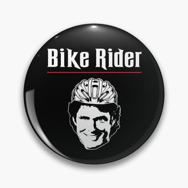 Artikelvorschau, Fahrradfahrer David Hasselhoff Fahrradhelm-Parodie entworfen und verkauft von Teecha.