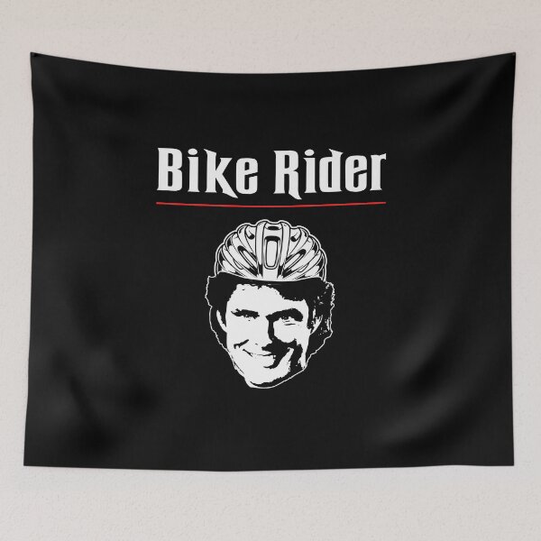 Item preview, Parodia del casco de bicicleta del ciclista David Hasselhoff designed and sold by Teecha.