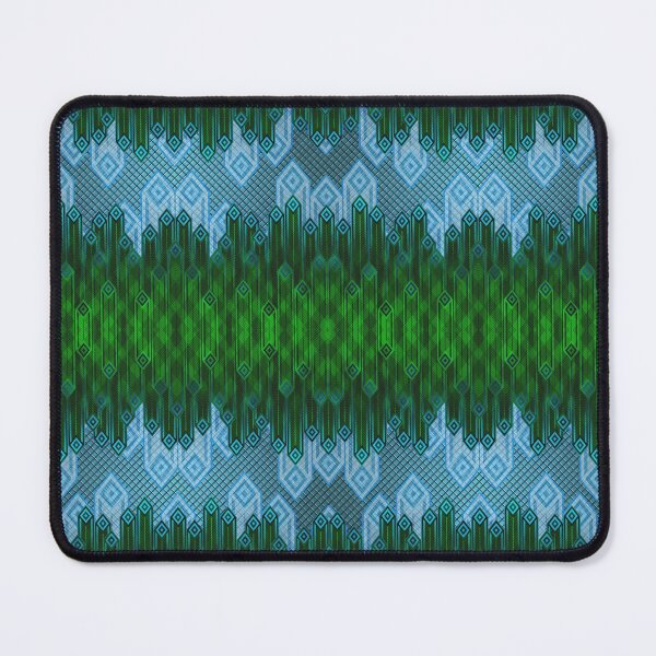 Item preview, Stripey Minty Winter Art Deco Tartan designed and sold by Michael Pulley.