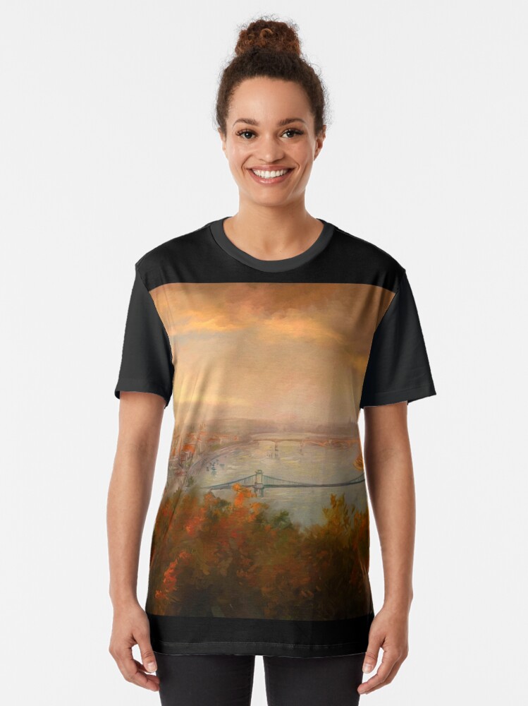 Alternate view of View of Budapest Graphic T-Shirt