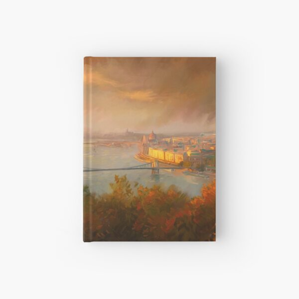 View of Budapest Hardcover Journal