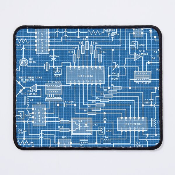 Item preview, Seamless Wiring schematics pattern designed and sold by Michael Pulley.