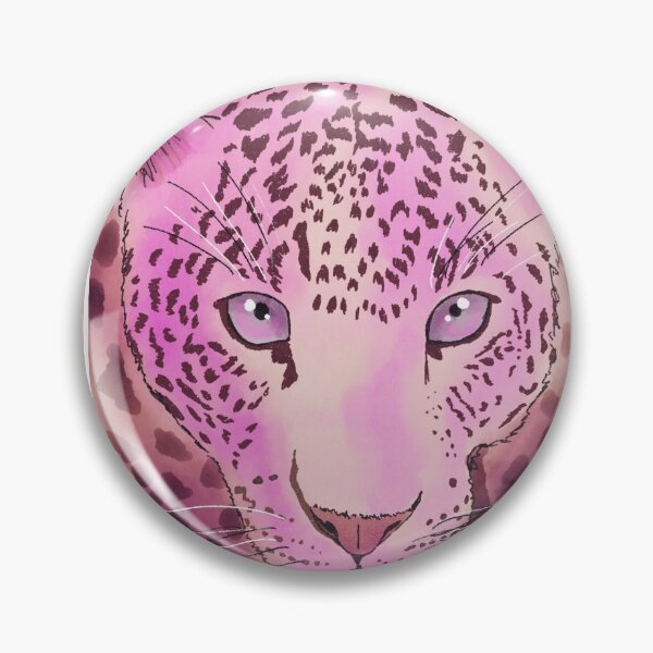 Item preview, Pink Leopard Wild Cat - The King of the Jungle designed and sold by BunnyBizarre.