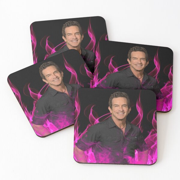 Item preview, Jeff Probst Handsome Pink Glow Fire Blow designed and sold by BuckskinMe.