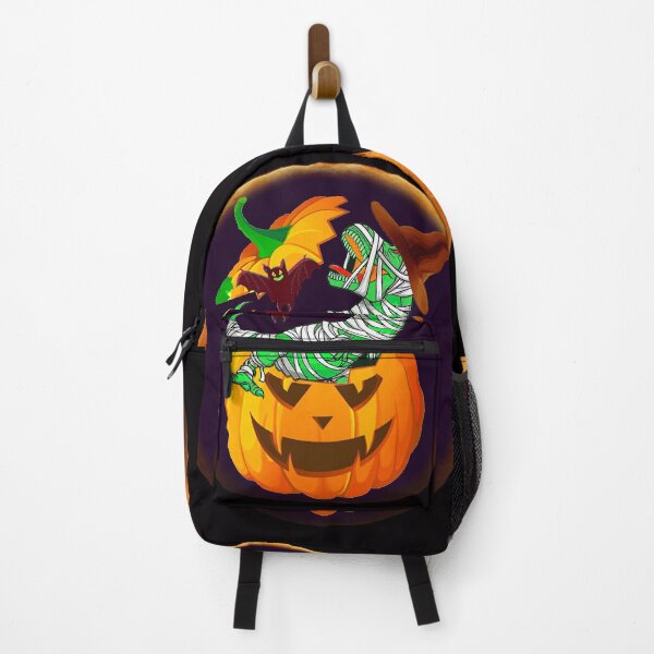 Item preview, Halloween dinosaur t rex mummy pumpkin (green) designed and sold by NyengRepublic.
