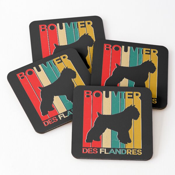 Item preview, Retro Vintage Bouvier des Flandres Silhouette Dog Lover Dog designed and sold by BegayStore.