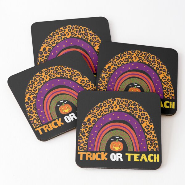 Artikelvorschau, Rainbow Leopard Trick or Teach Kürbislehrer Halloween entworfen und verkauft von Tobiasforslund.