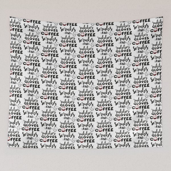 Item preview, Surgical Tech - Coffee Scrubs and Rubber Gloves   designed and sold by HeraDesignCo.