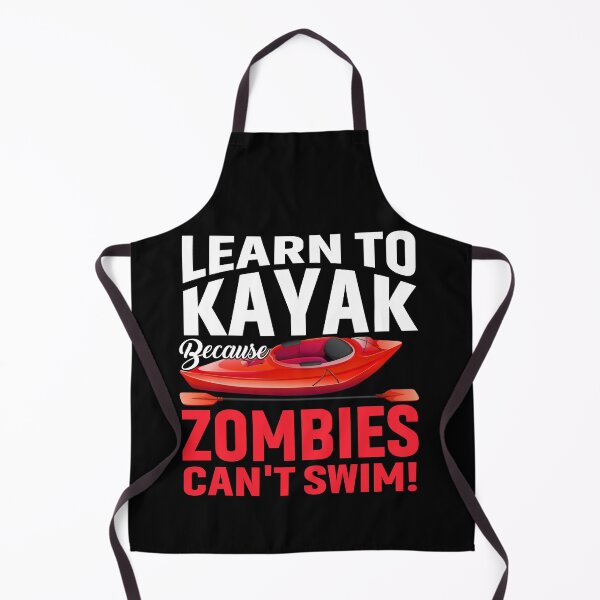Item preview, Learn to kayak because zombies can’t swim! Funny kayaking Halloween inspired design! designed and sold by HROC.