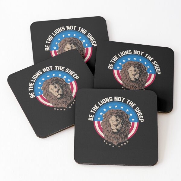 Item preview, Be The Lion Not The Sheep Patriotic Lion American Patriot designed and sold by NeriSplatt.