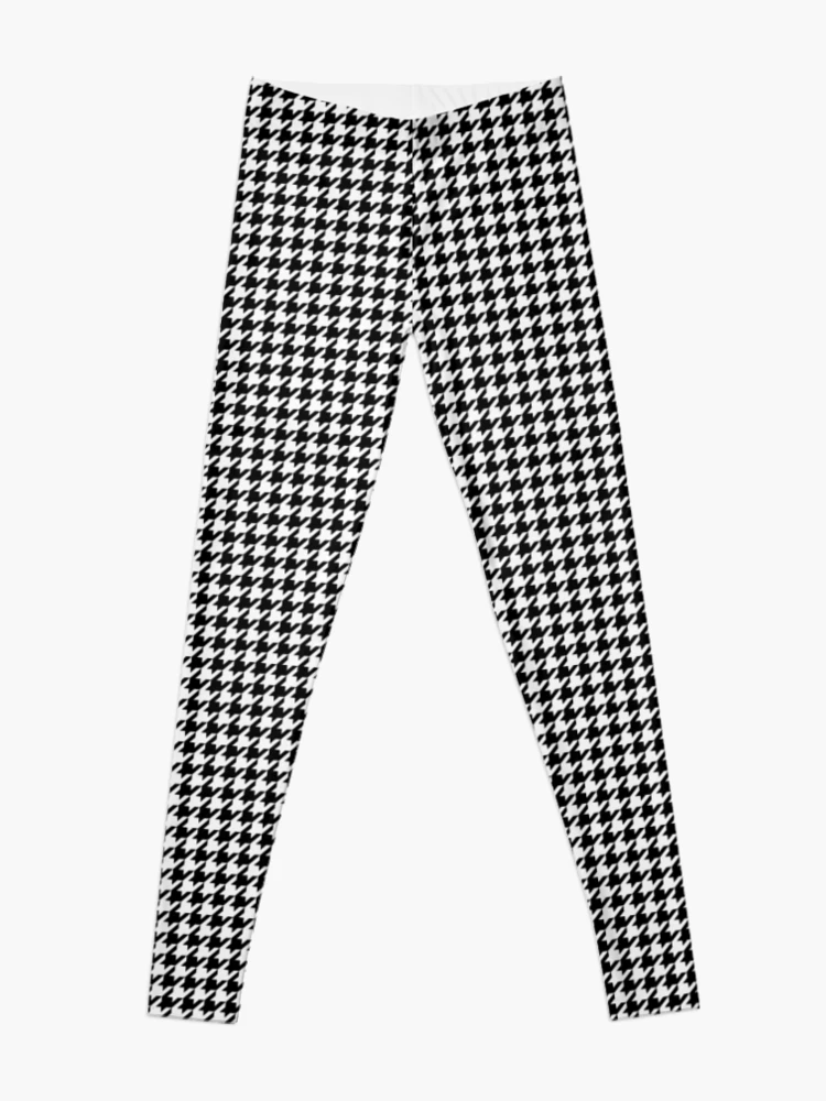 Women's Two Toen Houndstooth Plaid Legging Pants (Wine Red) - Wholesale 