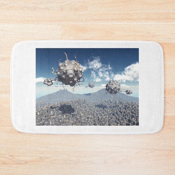 Item preview, UFOs over a big city designed and sold by MIRO3D.