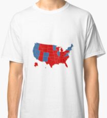 Donald Trump 45th US President - USA Map Election 2016 Classic T-Shirt