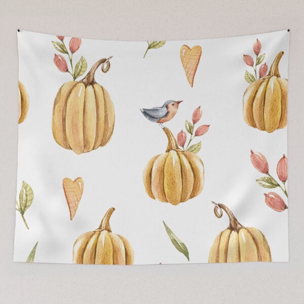 Item preview, Autumn Pumpkin Forest Pattern designed and sold by danzoart.