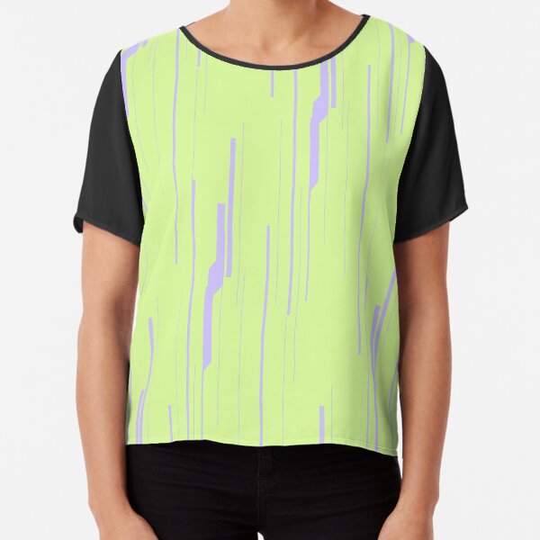 Lime Static Chiffon Top