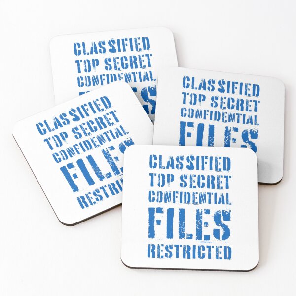 Item preview, Classified Files Typography Stack (Blue) designed and sold by John Uttley.
