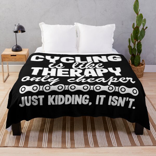 Item preview, Cycling Is Like Therapy Joke Funny Cyclist Gift Biking designed and sold by Stronzi.