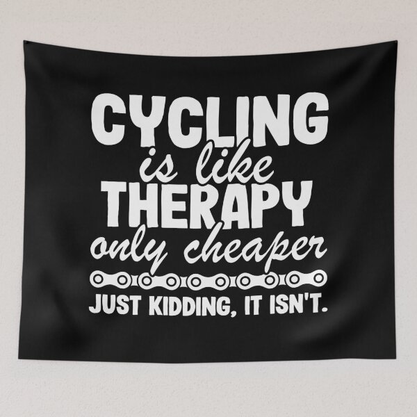 Item preview, Cycling Is Like Therapy Joke Funny Cyclist Gift Biking designed and sold by Stronzi.