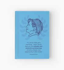 Cuaderno de tapa dura Cita inspiradora de Hillary Clinton