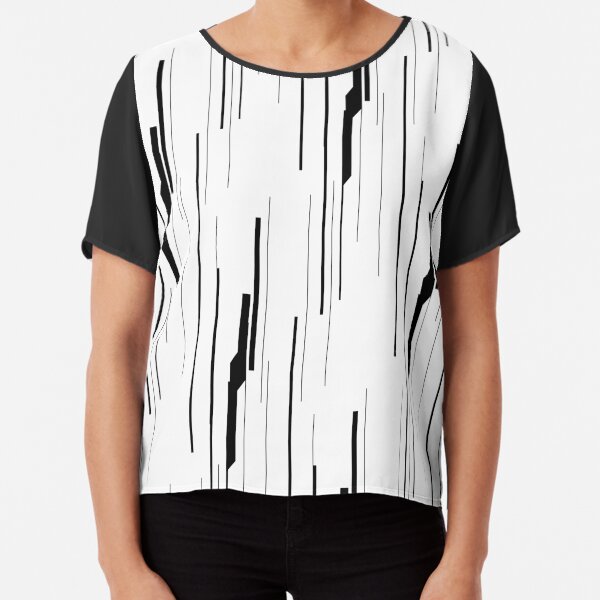 White Static Chiffon Top