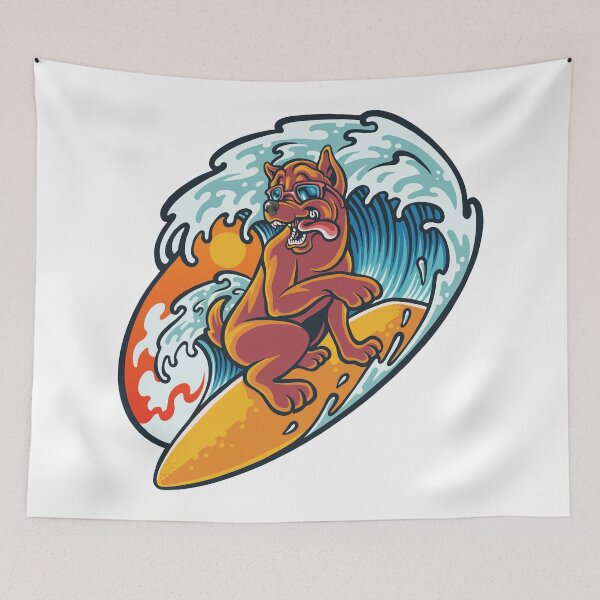 Item preview, Surfing Dog designed and sold by Vector Scout Lab.