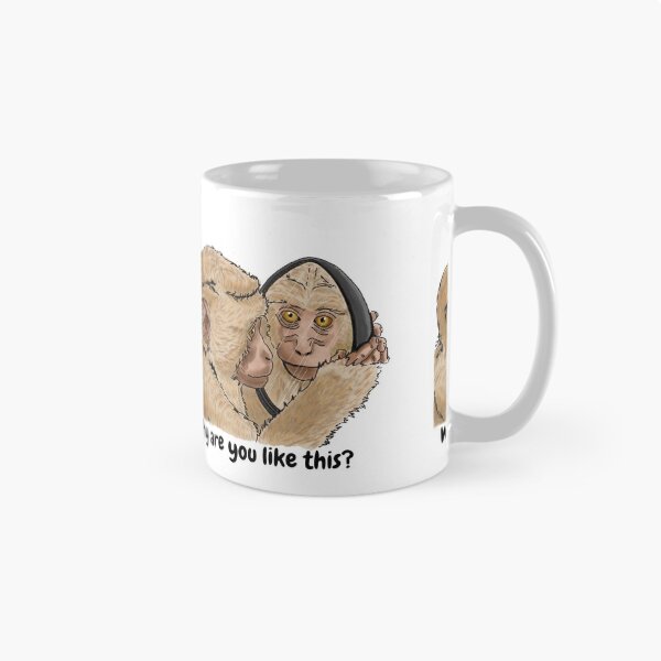 Item preview, Why Are You Like This - Disappointed Monkey with Mirror designed and sold by BunnyBizarre.