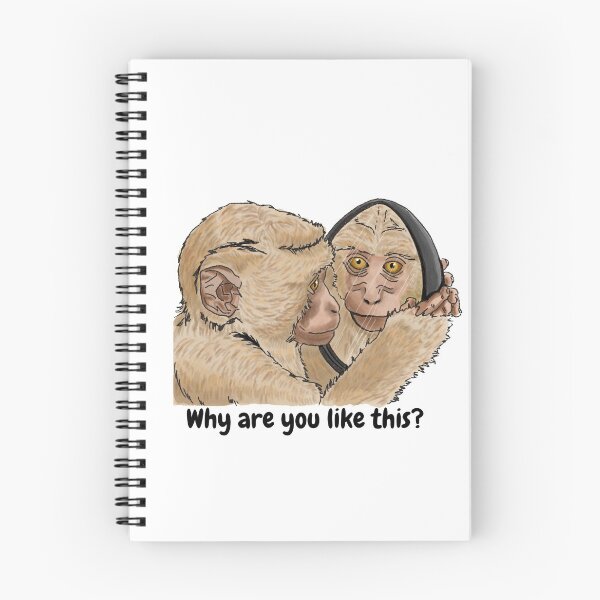Item preview, Why Are You Like This - Disappointed Monkey with Mirror designed and sold by BunnyBizarre.