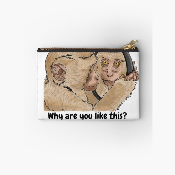 Item preview, Why Are You Like This - Disappointed Monkey with Mirror designed and sold by BunnyBizarre.