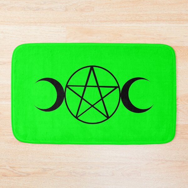 Item preview, Green and black pentagram print  designed and sold by DemonicGloom.