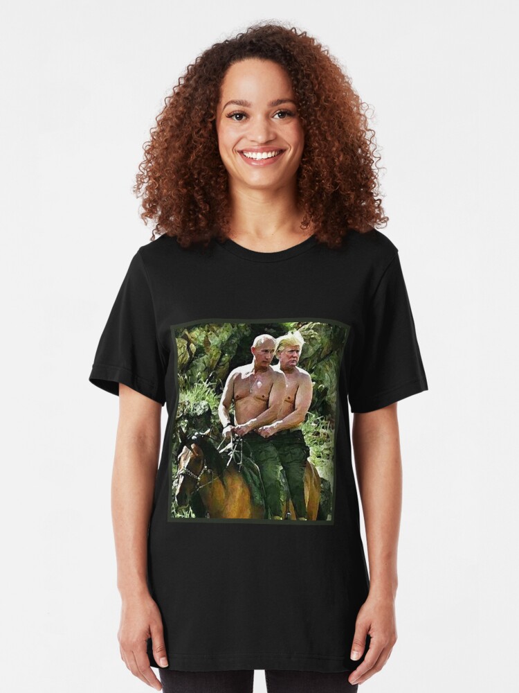 Alternate view of Best Friends Trump & Putin Slim Fit T-Shirt
