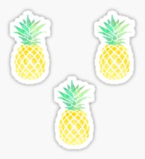 3 pineapples Sticker