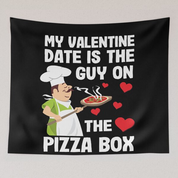 Item preview, Funny Pizza Box Guy Anti Valentine´s Day Gift designed and sold by Stronzi.