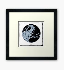 World Web (blue) Framed Print